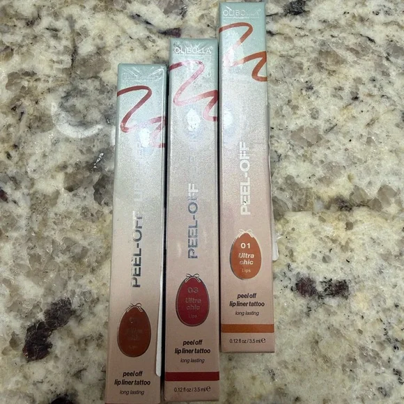 Olibolla Peel-Off Lip Liner Tattoo Set Brand New 3 Colors - Picture 1 of 3